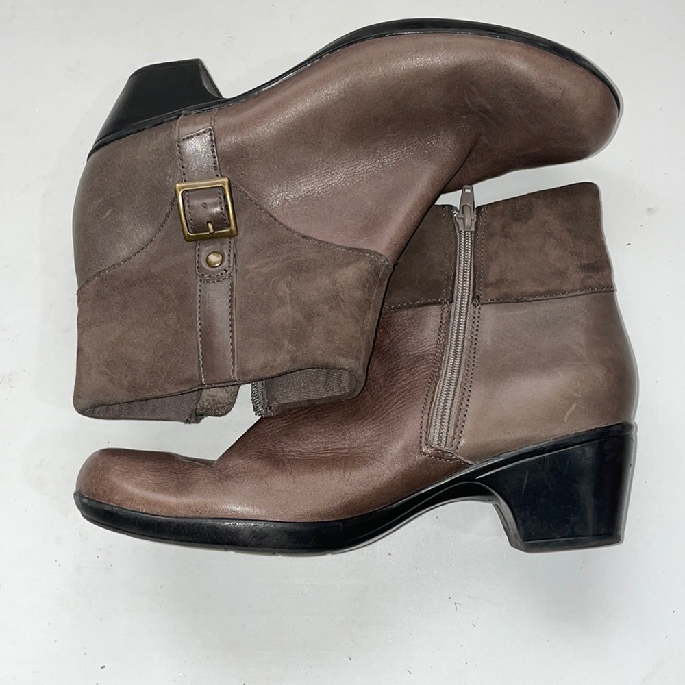 Clarks leather booties